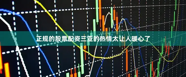 正规的股票配资三亚的热情太让人暖心了